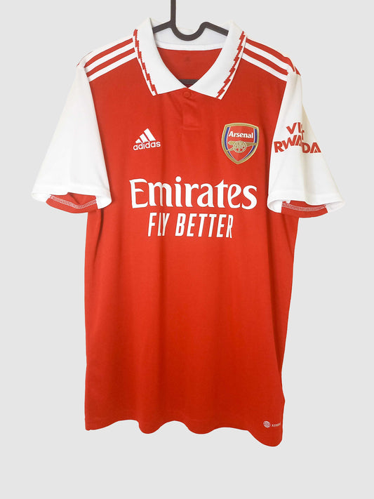 Arsenal 2022/23 Home Shirt Saliba H35903 front
