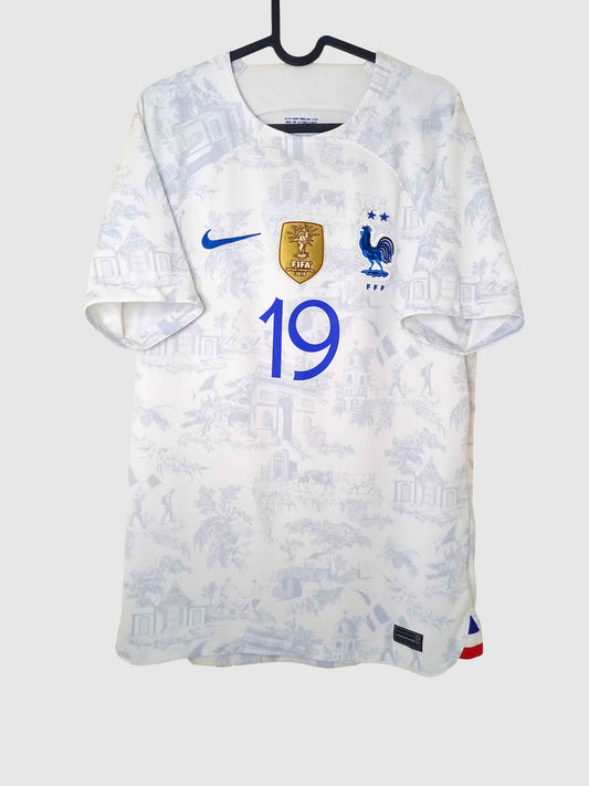 France 2022 Away Shirt Benzema Front DN0688-100