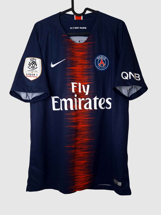PSG 2018/19 Home Shirt Mbappe Front 894432-411