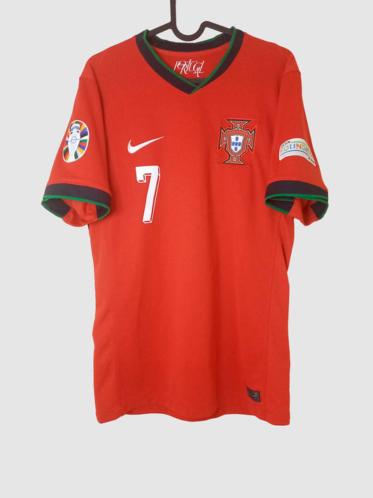 Portugal 2024/25 Home Shirt Ronaldo FJ4275-657 front