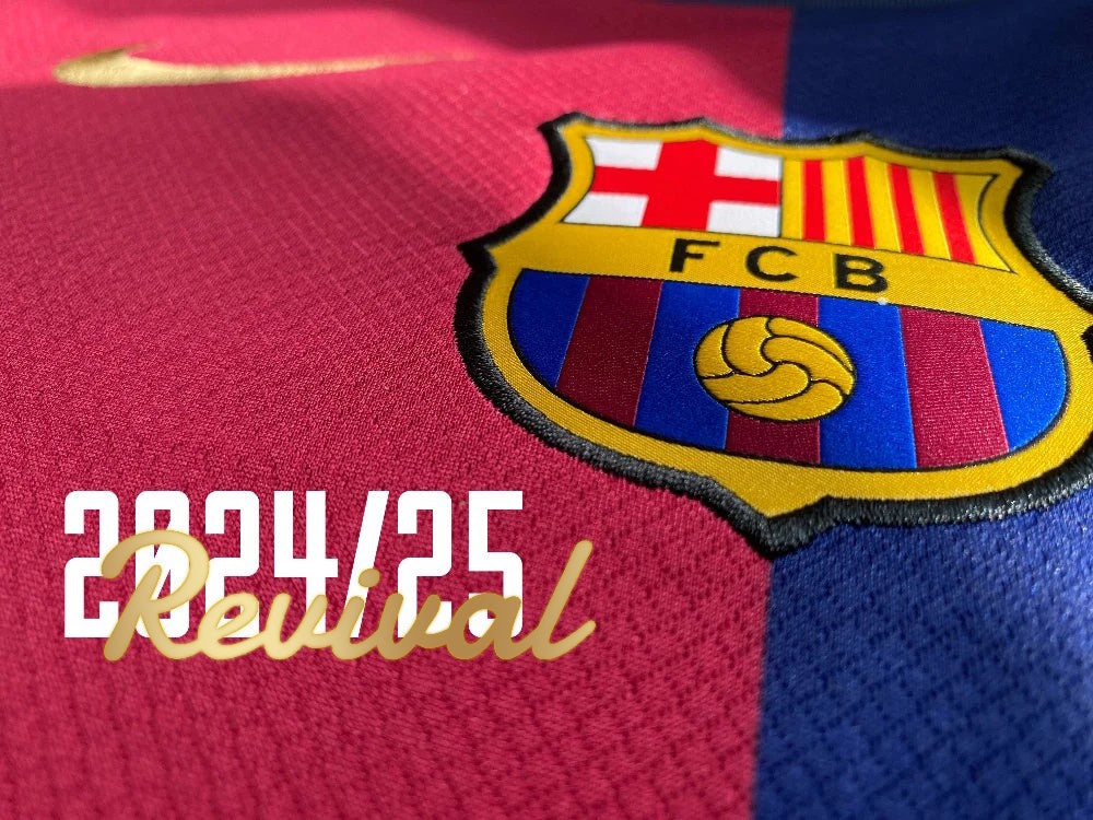 Barcelona 2024/25 home shirt revival banner