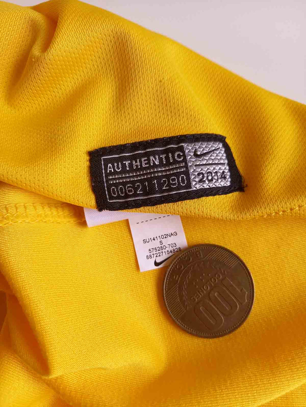 Brazil 2014 Home Shirt Neymar Front 575280-703