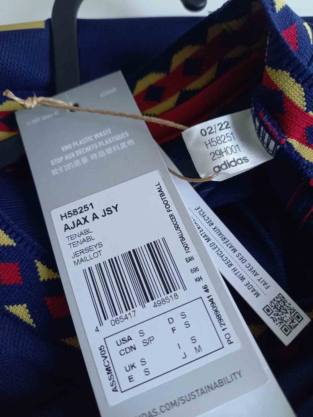 Ajax 2022/23 Away Shirt Alvarez Tags H58251