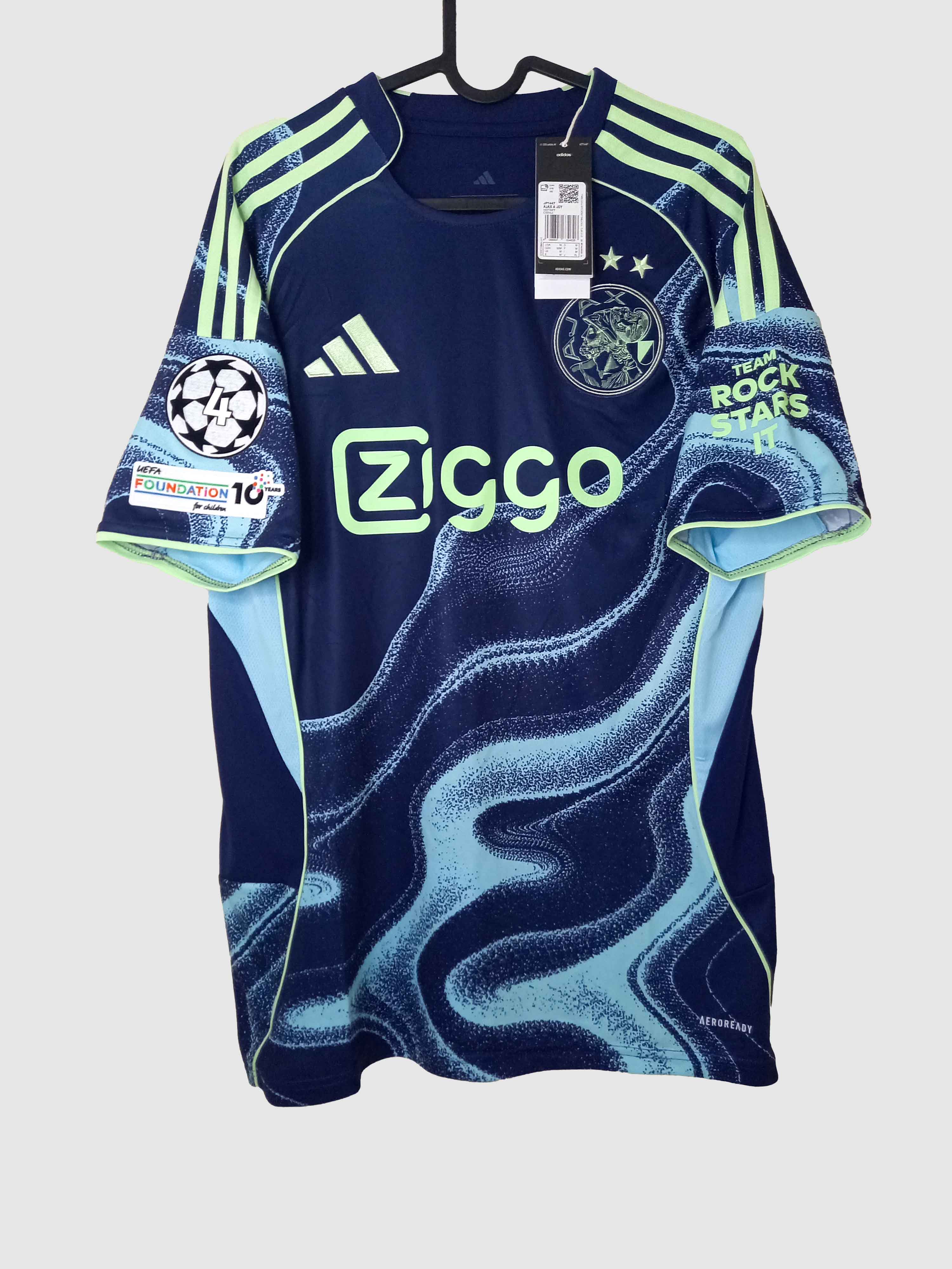 Ajax 2025/26 Away Shirt Dolberg Front JP1447