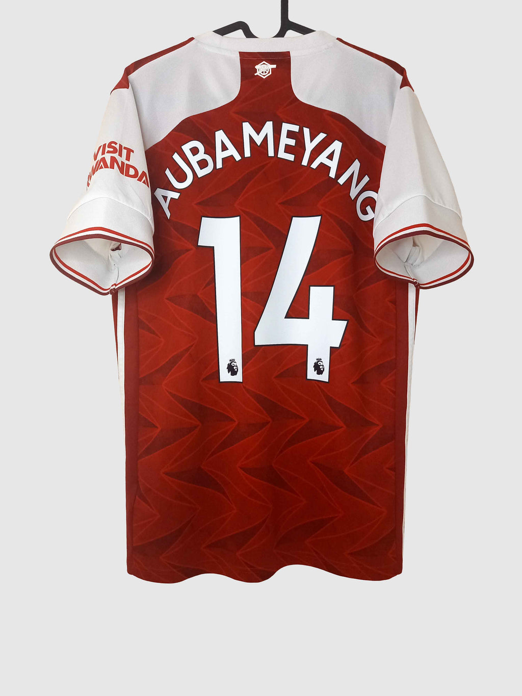 Arsenal 2020/21 Home Shirt Aubameyang Back EH5817