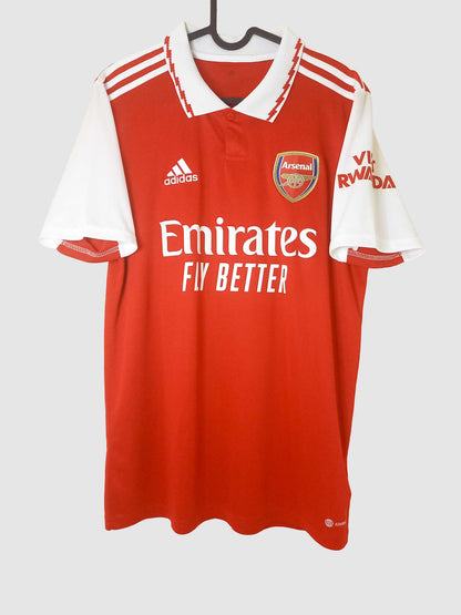 Arsenal 2022/23 Home Shirt Saliba H35903 front
