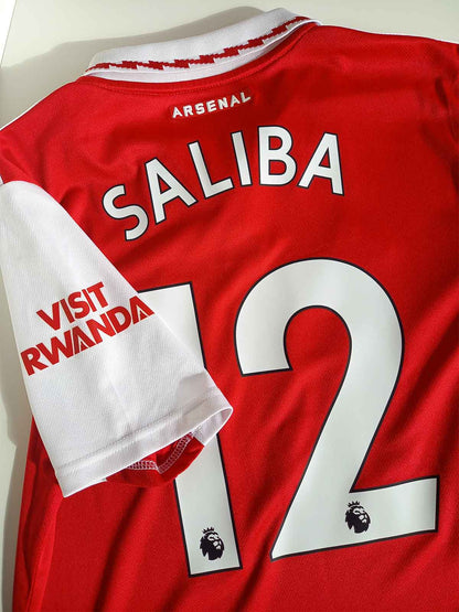 Arsenal 2022/23 Home Shirt Saliba H35903 name set