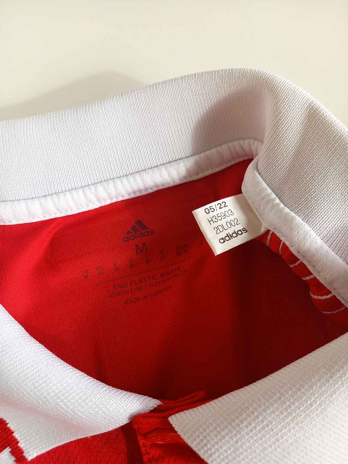 Arsenal 2022/23 Home Shirt Saliba H35903 tags