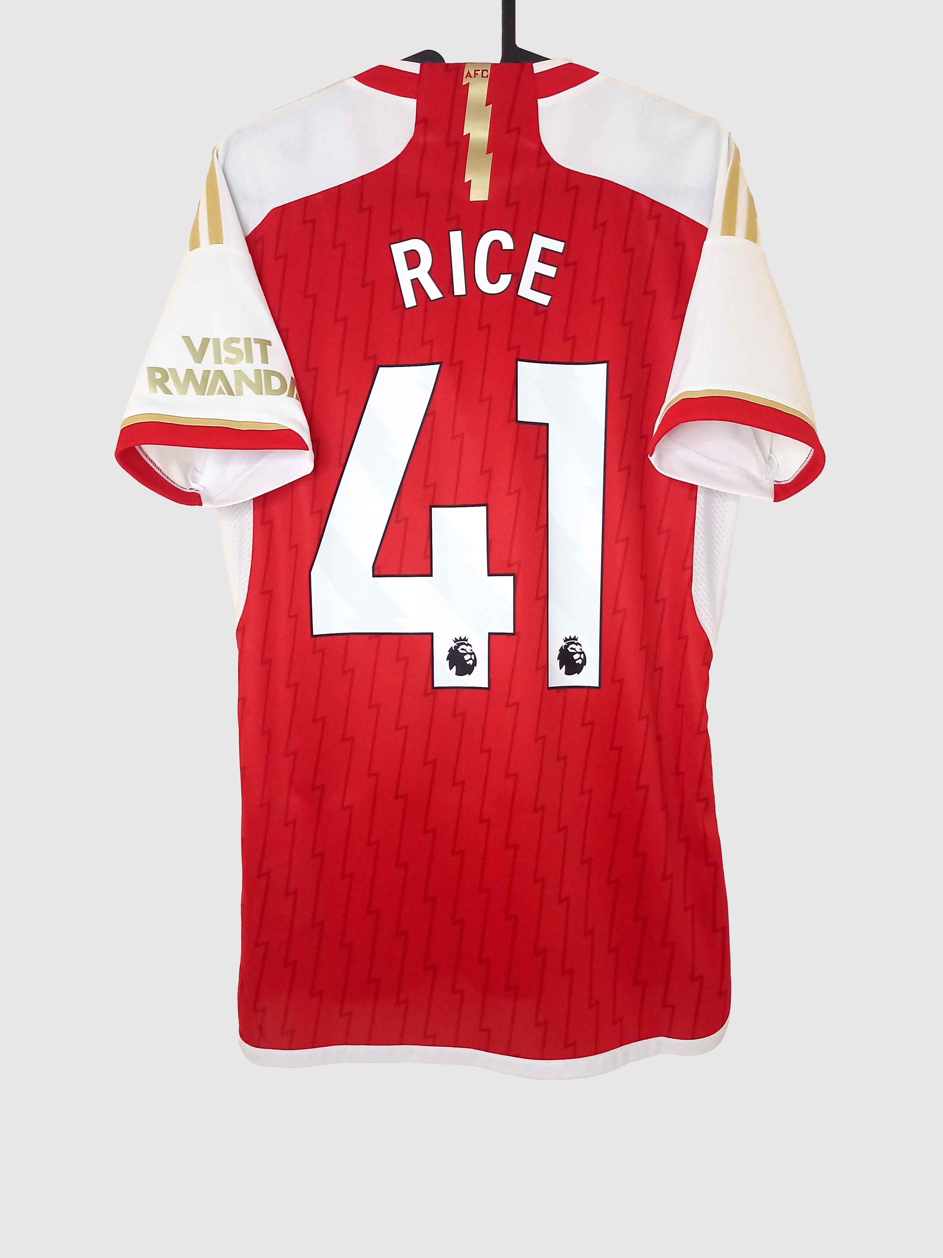Arsenal 2023/24 Home Shirt Rice | Football Shirt Paradise
