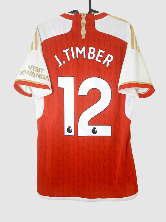 Arsenal 2023/24 Home Shirt Timber HR6929 back