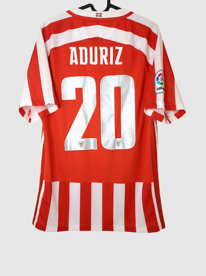 Athletic Bilbao 2016/17 Home Shirt Aduriz Back 808290-658