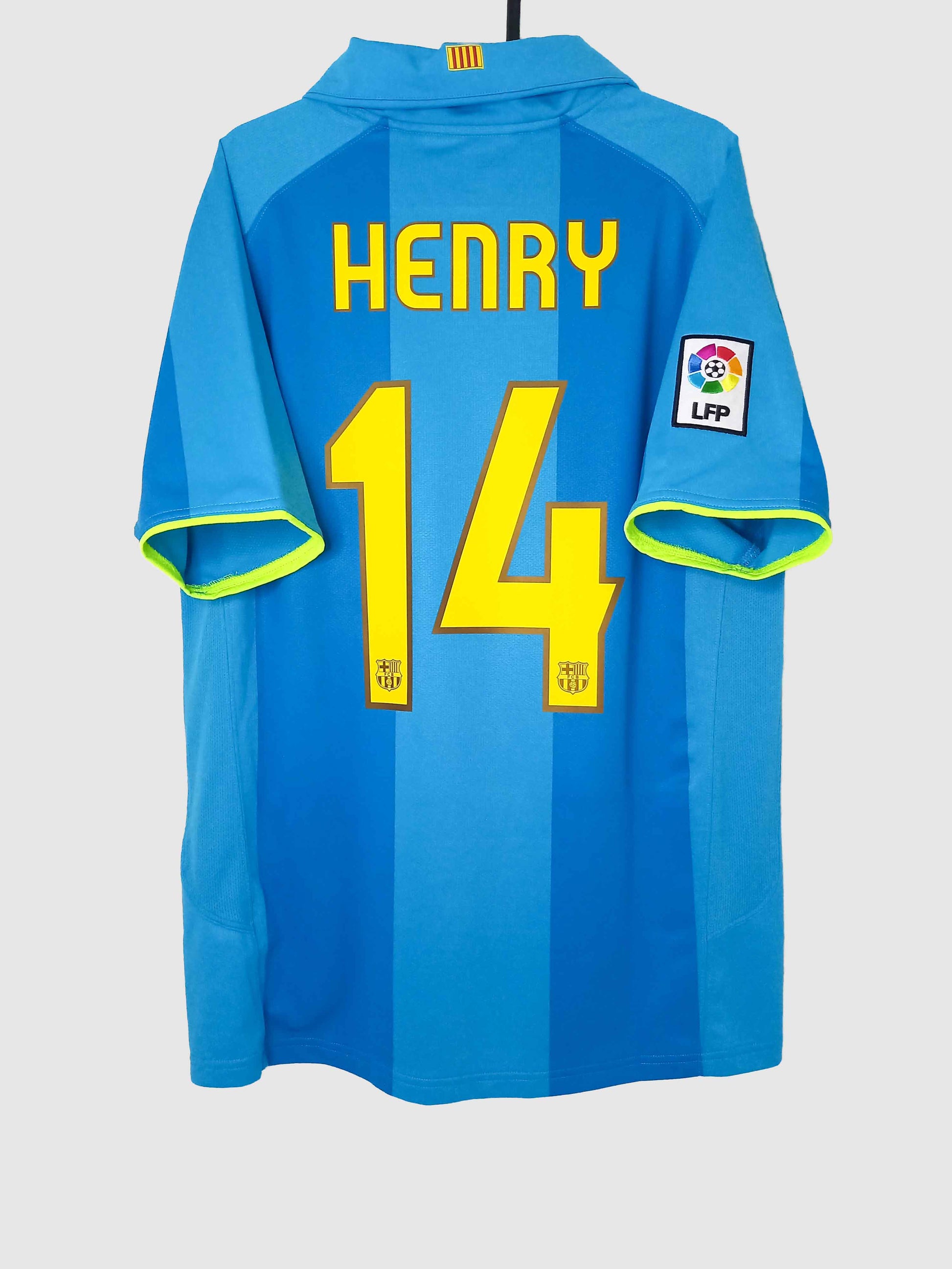 Barcelona 2007/08 Away Shirt Henry 237743-414 Back