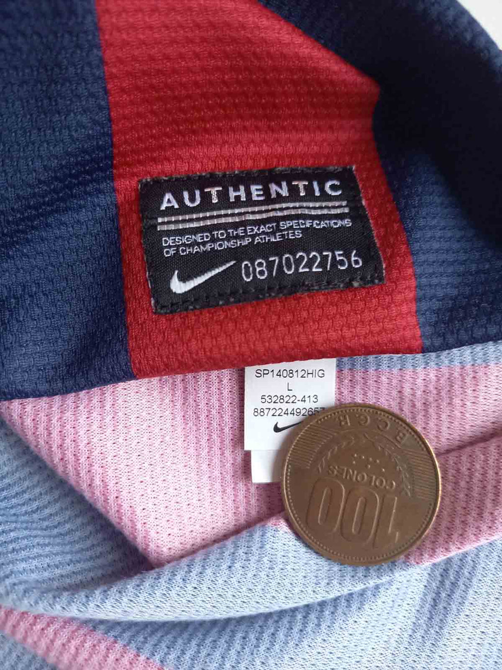 Barcelona 2013/14 Home Shirt Tags 532822-413