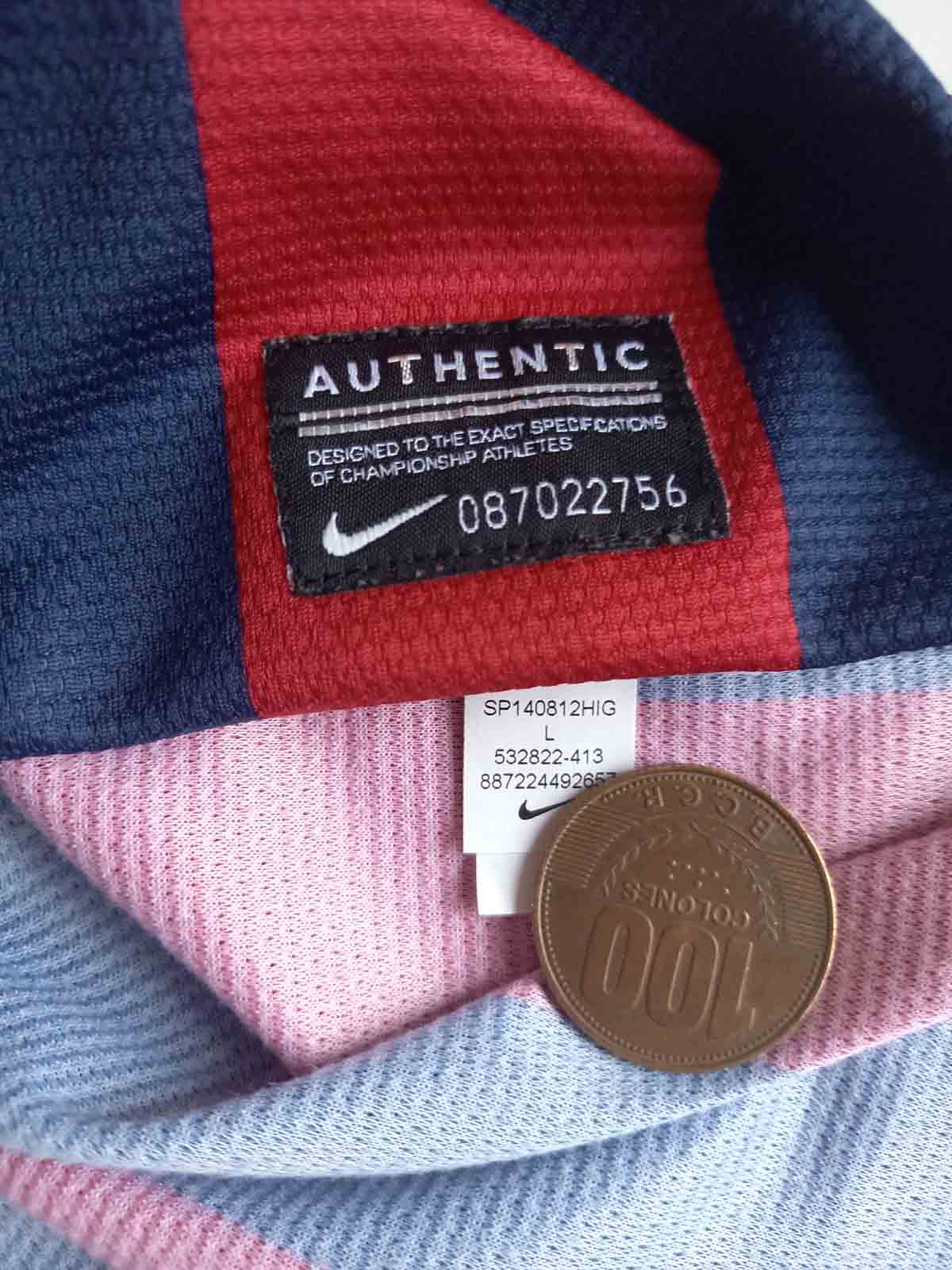 Barcelona 2013/14 Home Shirt Tags 532822-413