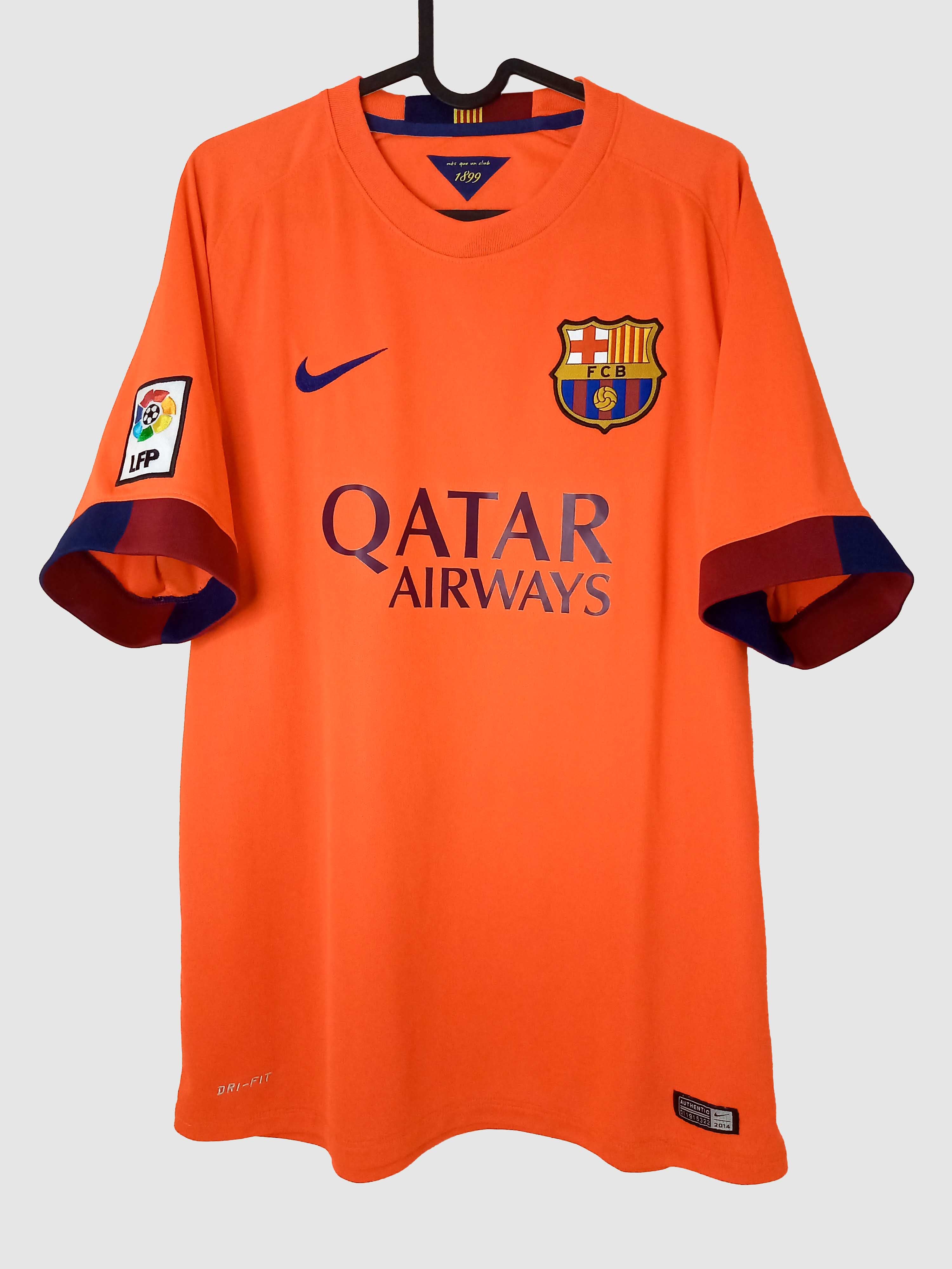 Barcelona 2014/15 Away Shirt Front 610595-672