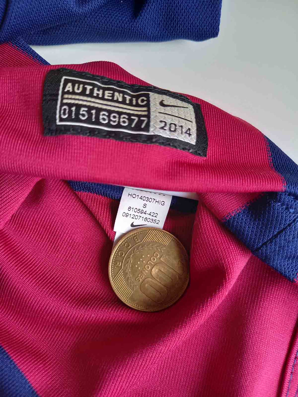 Barcelona 2014/15 Home Shirt Tags 610594-422