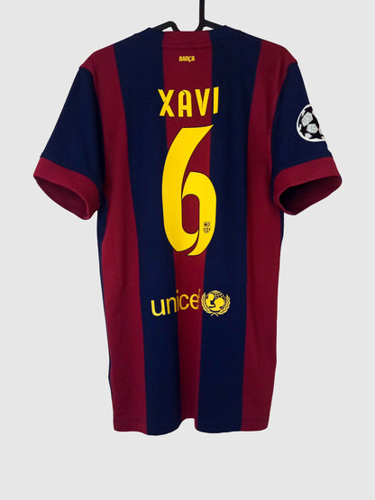Barcelona 2014/15 Home Shirt Xavi Back 610594-411