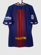 Barcelona 2017/18 Home Shirt Back 847255-456