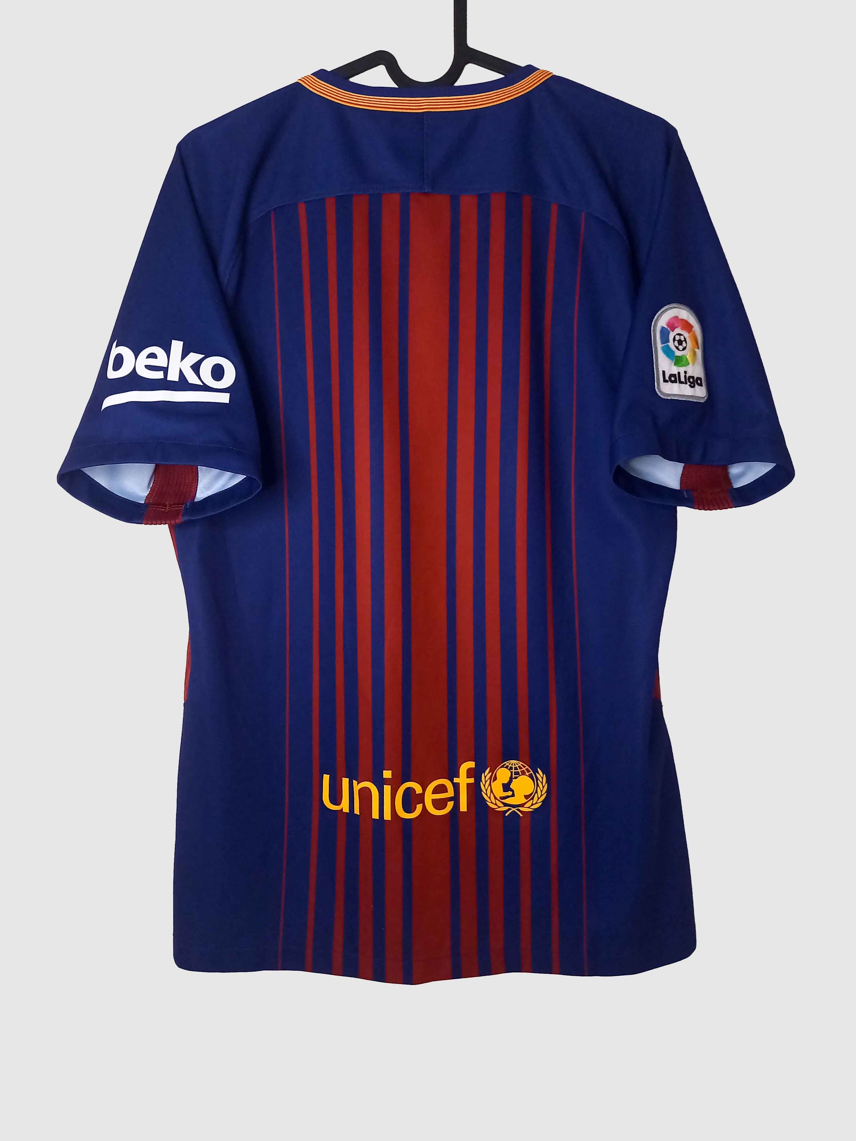 Barcelona 2017/18 Home Shirt Back 847255-456