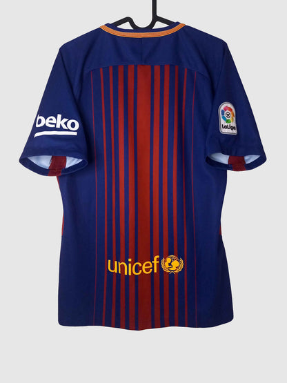 Barcelona 2017/18 Home Shirt Back 847255-456