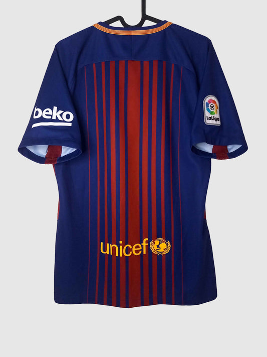 Barcelona 2017/18 Home Shirt Back 847255-456