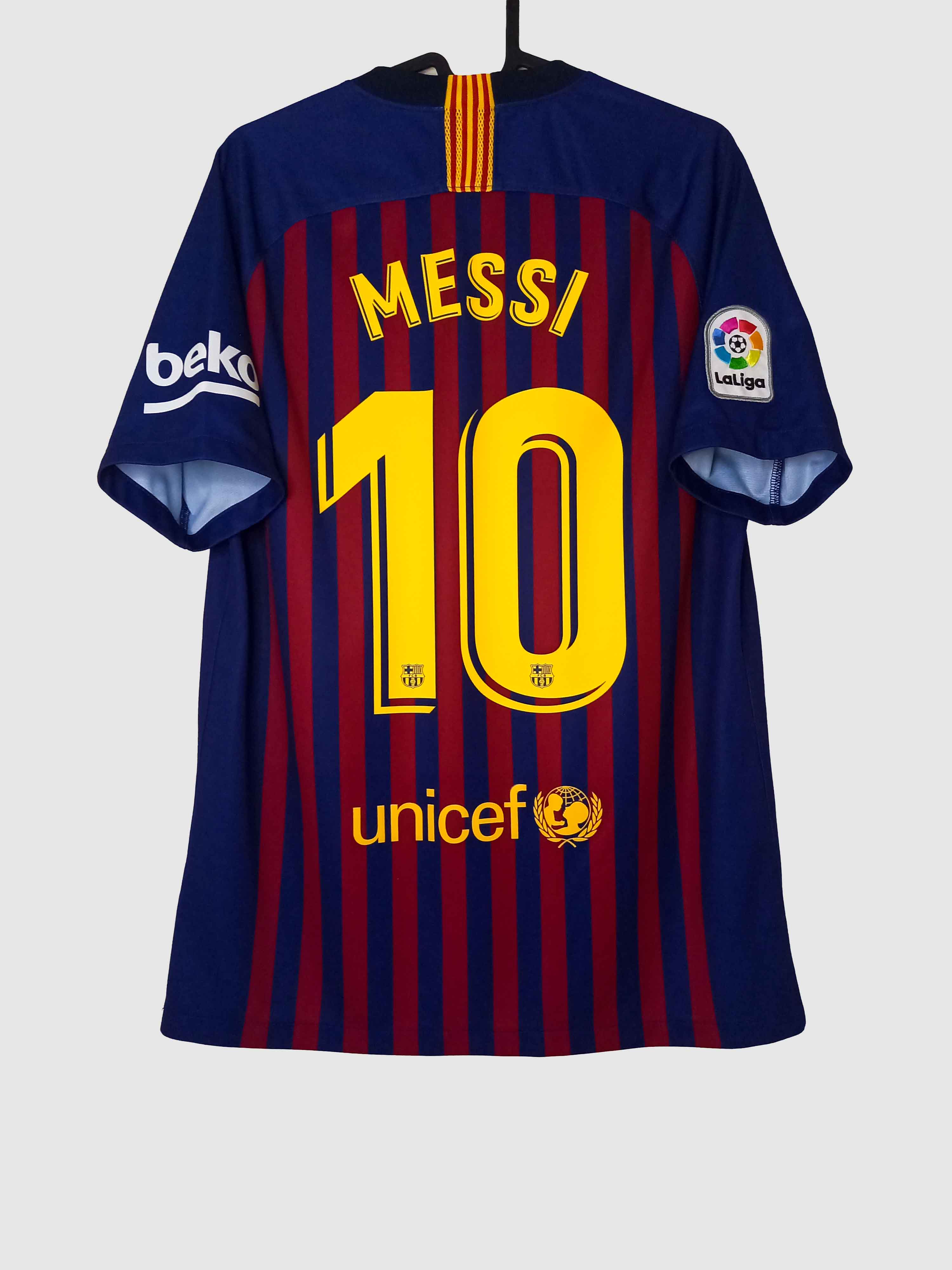 Barcelona 2018/19 Home Shirt Messi Back 894430-456