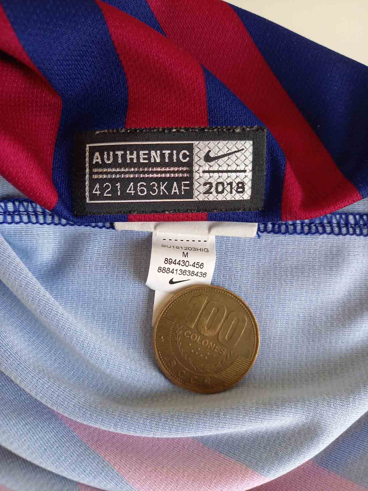 Barcelona 2018/19 Home Shirt Messi Tags 894430-456