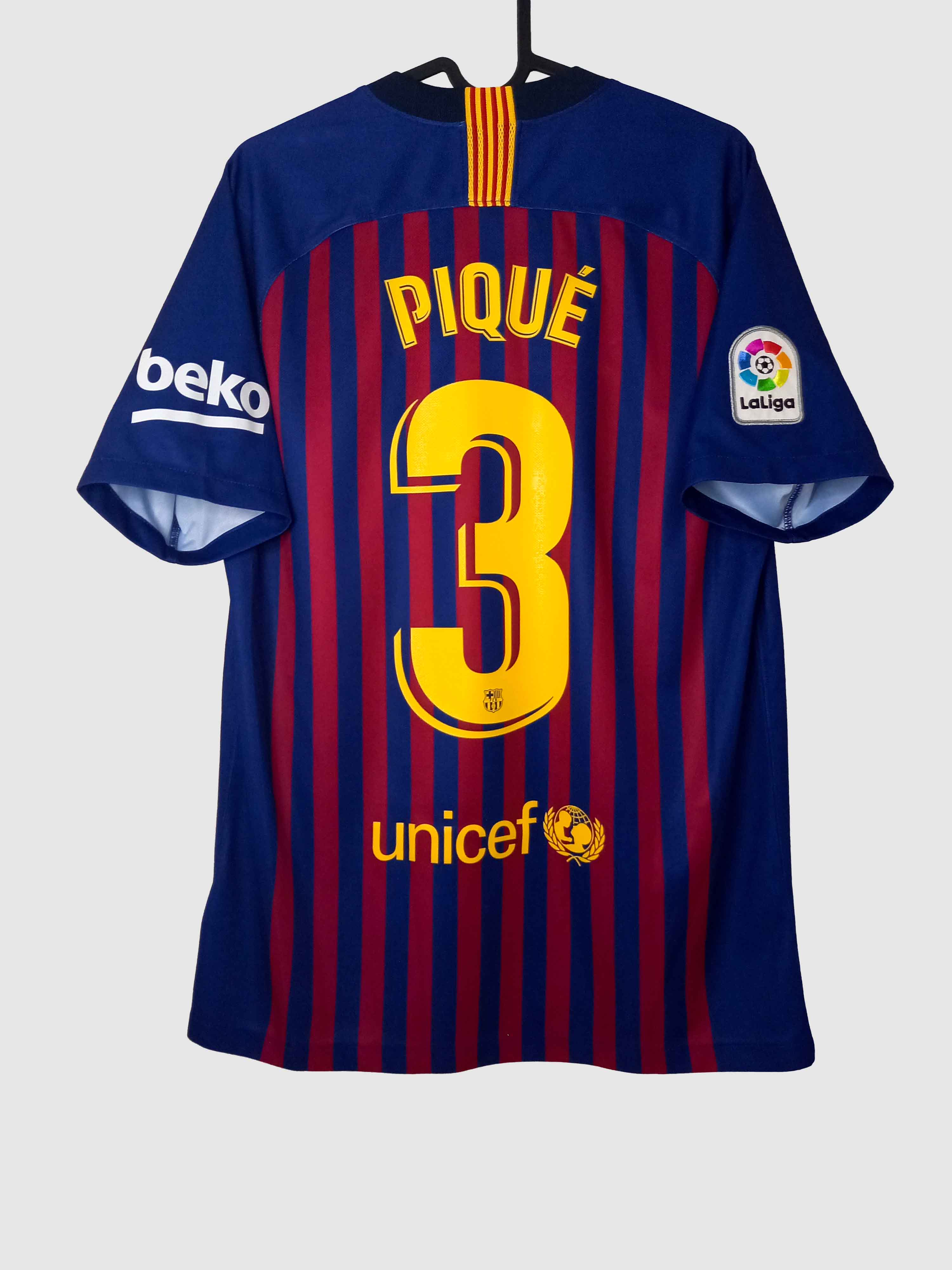 Barcelona 2018/19 Home Shirt Pique Back 894430-456