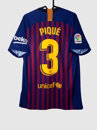 Barcelona 2018/19 Home Shirt Pique Back 894430-456