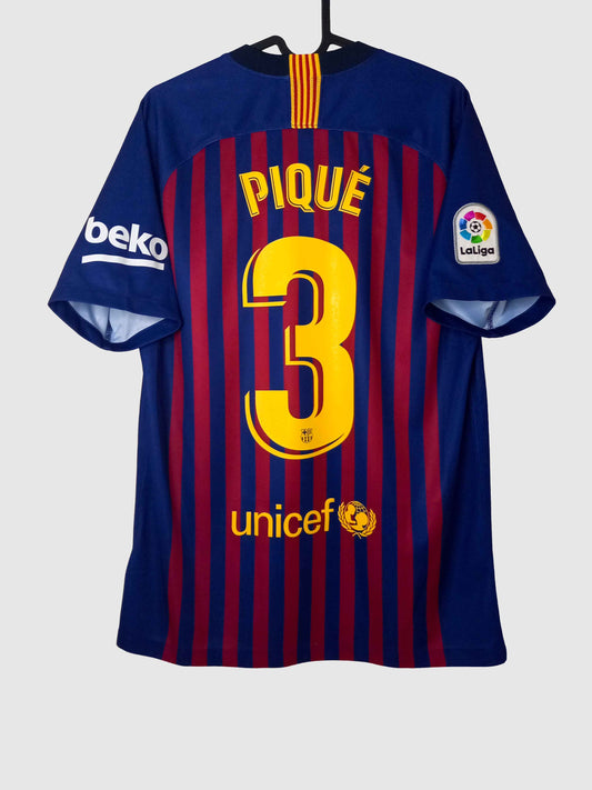 Barcelona 2018/19 Home Shirt Pique Back 894430-456