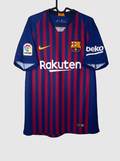 Barcelona 2018/19 Home Shirt Pique Front 894430-456