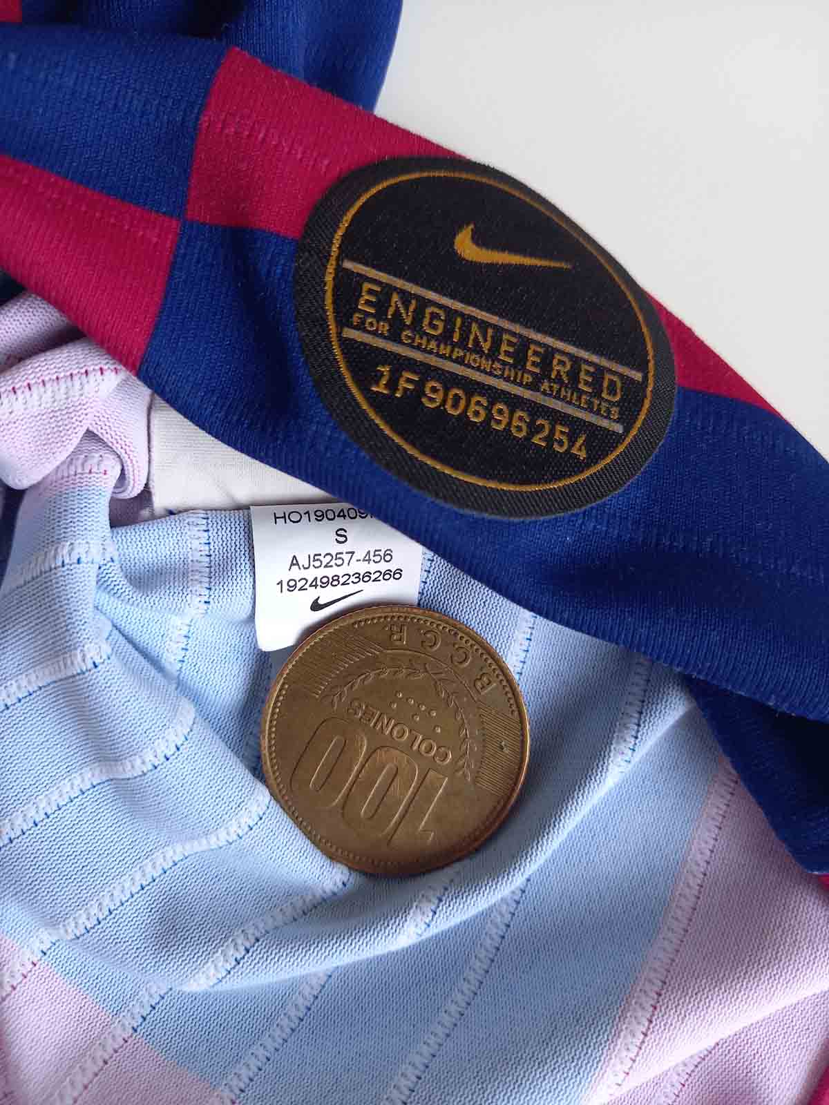 Barcelona 2019/20 Home Shirt Messi Player Version Tags AJ5257-456