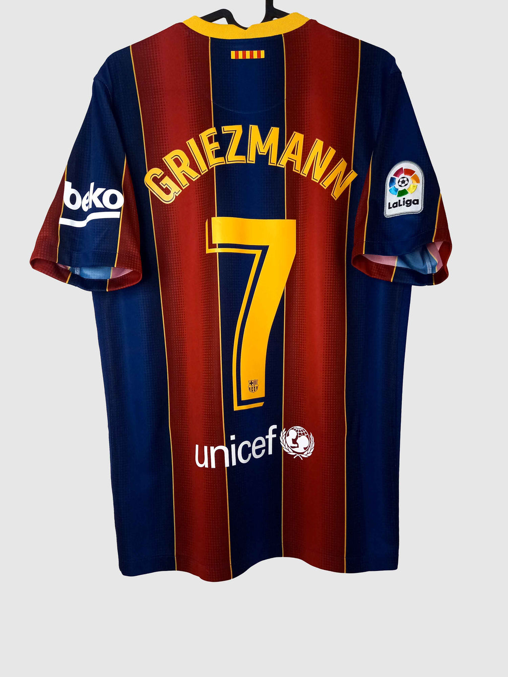 Barcelona 2020/21 Home Shirt Griezmann Back CD4232-456S