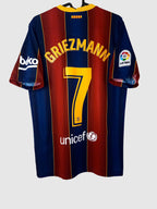 Barcelona 2020/21 Home Shirt Griezmann Back CD4232-456S