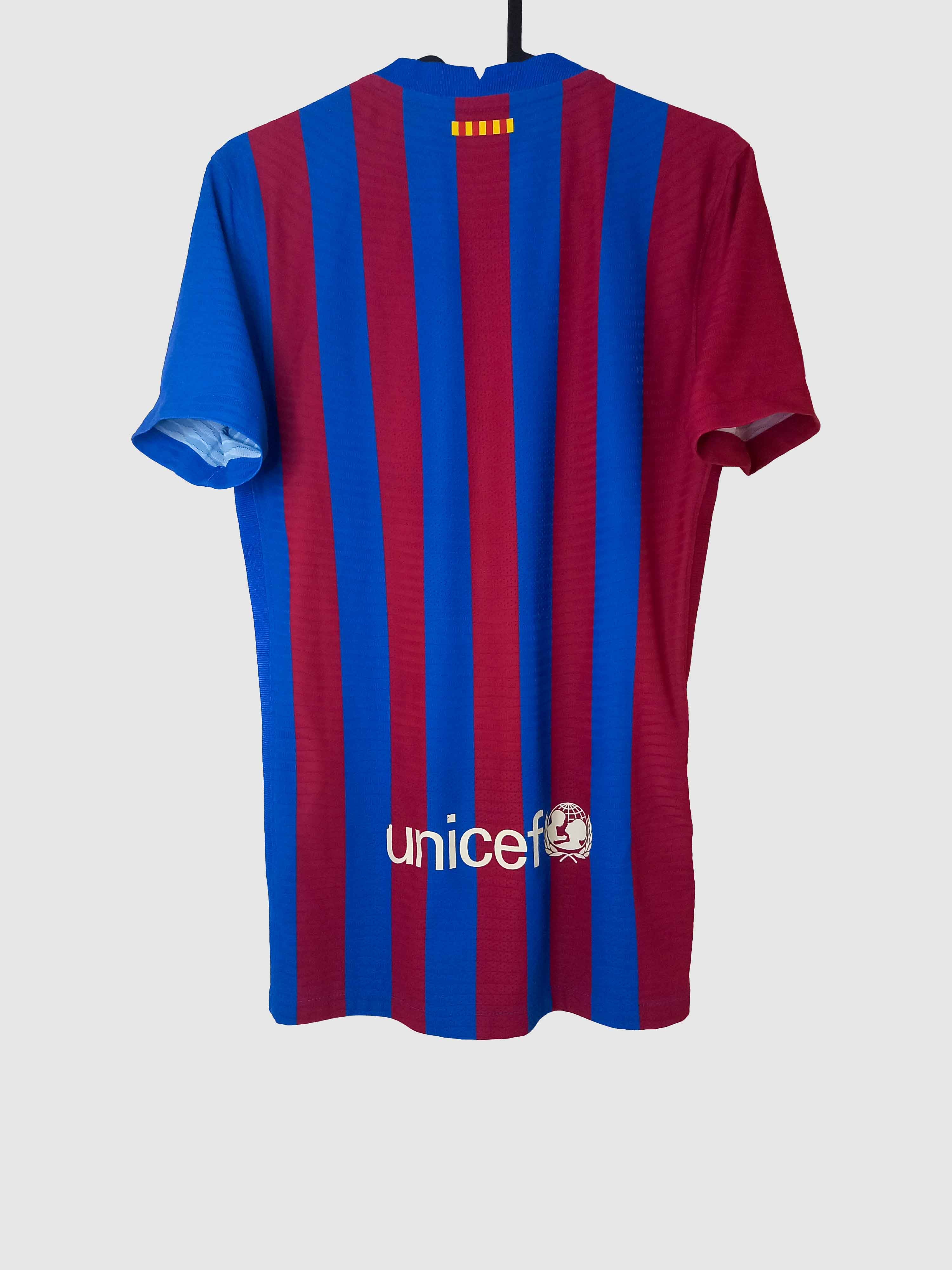 Barcelona 2021/22 Home Shirt Player Version Back CV7847-428