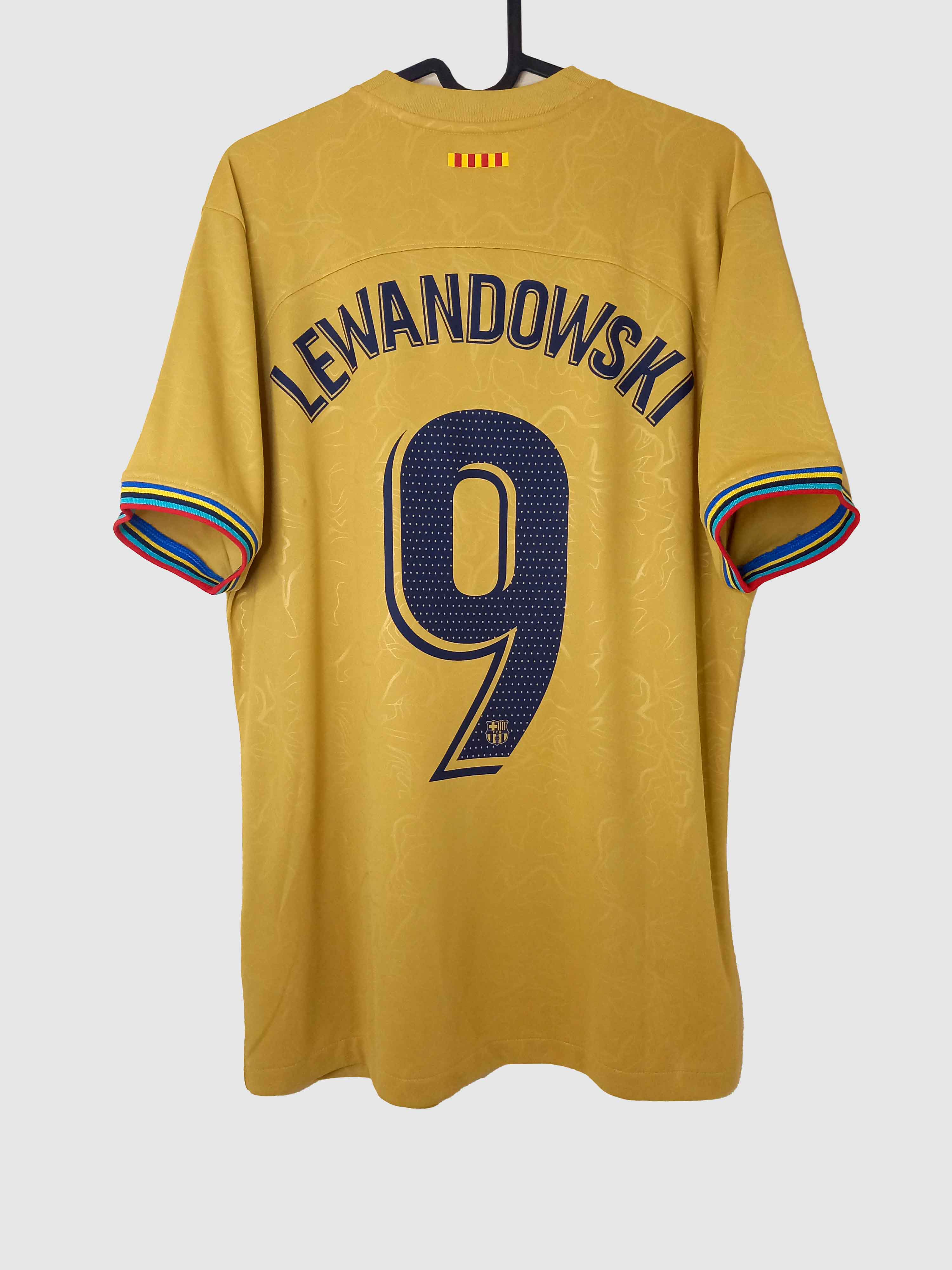 Barcelona 2022/23 Away Shirt Lewandowski Back DJ7675-715
