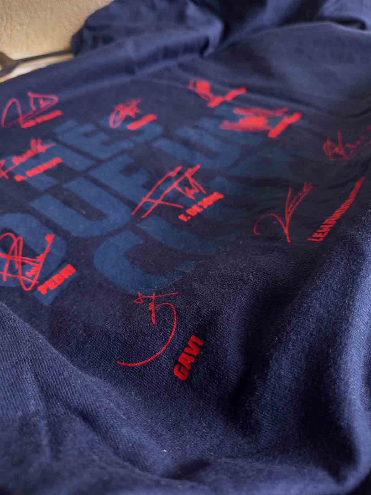 Barcelona 2023/24 Signed XI Shirt squad