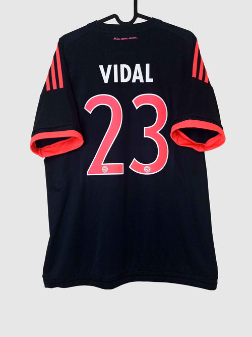 Bayern Munich 2015/16 Third Shirt Arturo Vidal Back AA5222