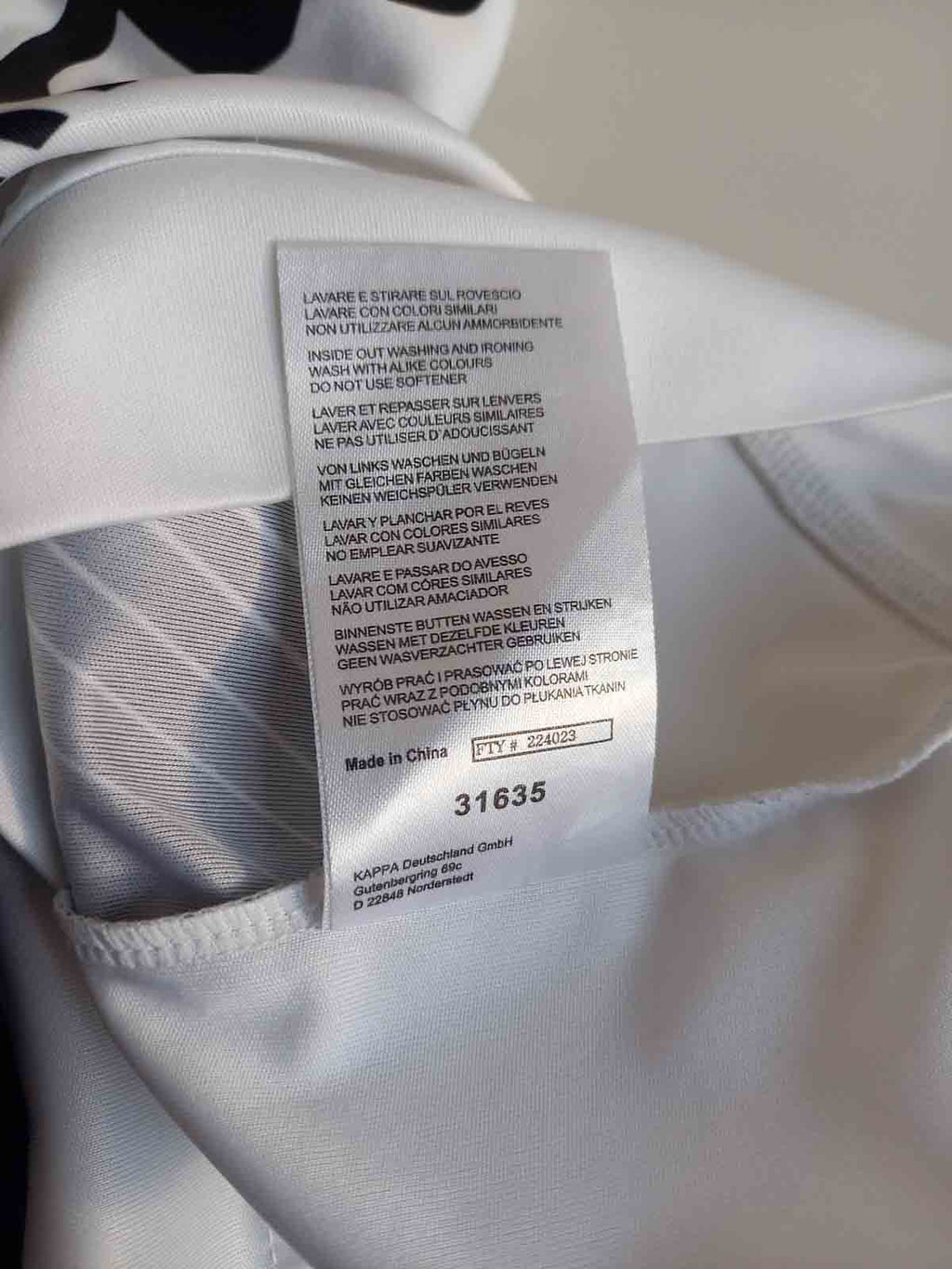 Borussia Monchengladback 2016/17 Home Shirt Tags
