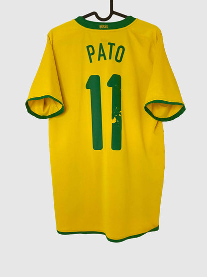 Brazil 2008 Home Shirt Pato Back 258949-703