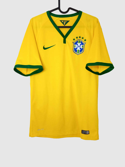 Brazil 2014 Home Shirt Neymar Front 575280-703