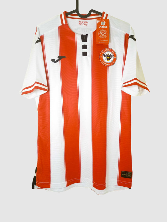 Brentford 2025/26 Home Shirt Damsgaard front
