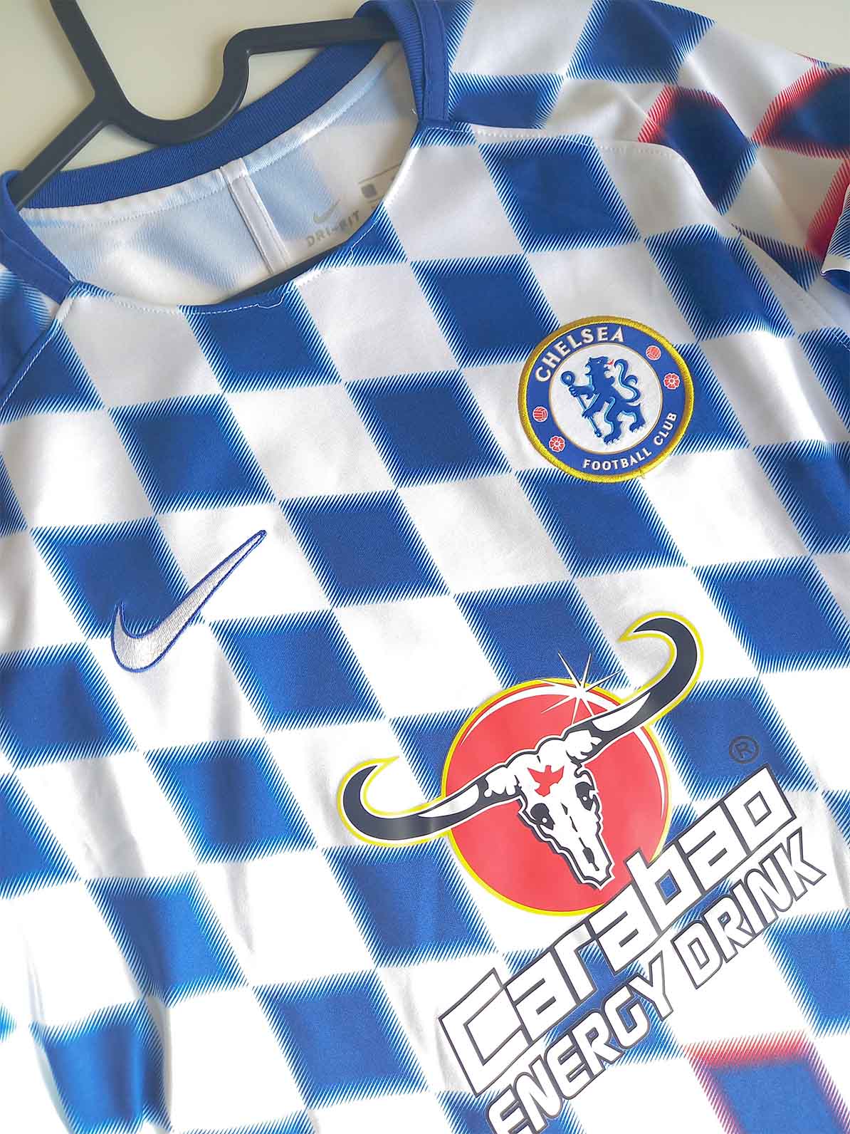 Chelsea 2018/19 Pre-Match Shirt 919937-101 logos