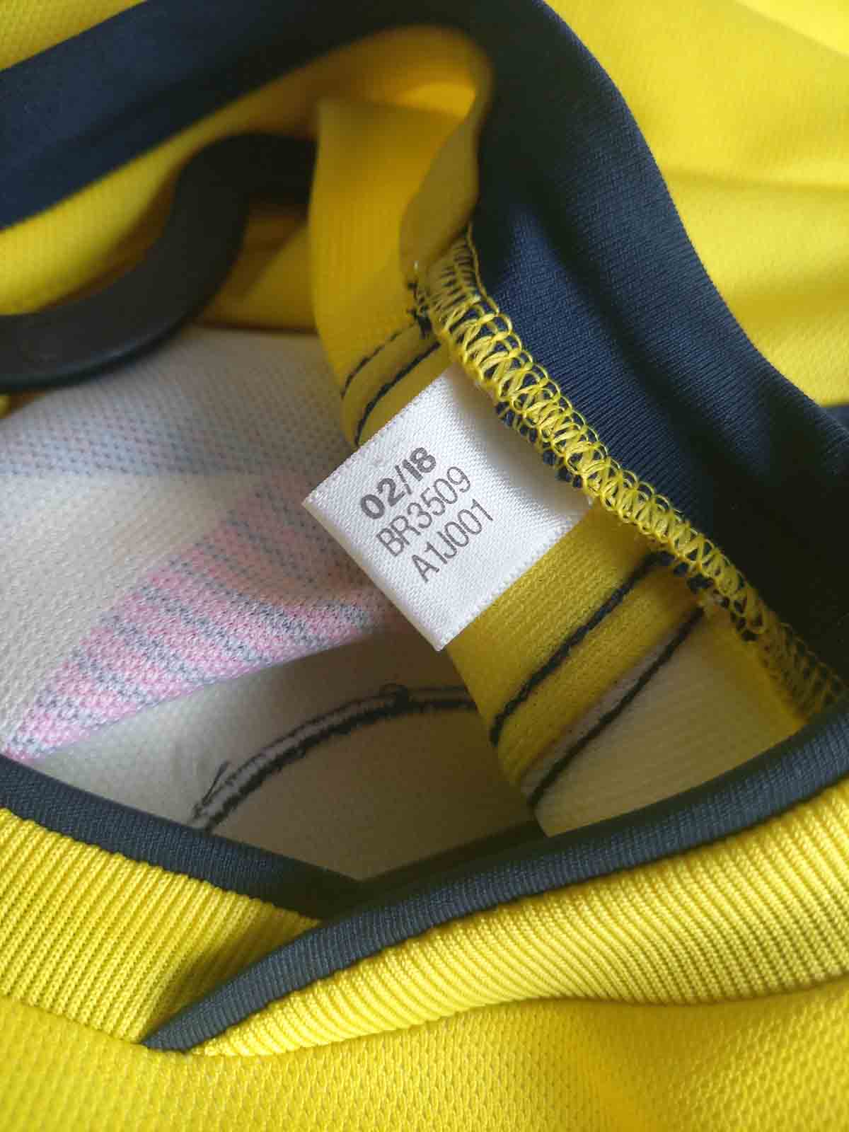 Colombia 2018 World Cup Home Shirt Tags BR3509