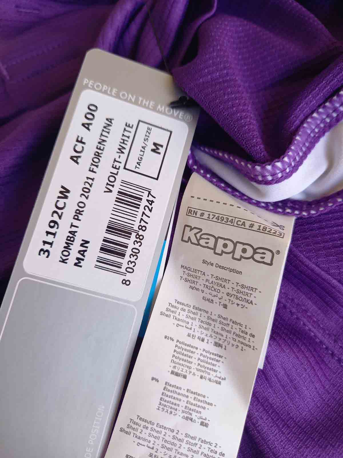 Fiorentina 2020/21 Home Shirt Ribery Player Version Tags
