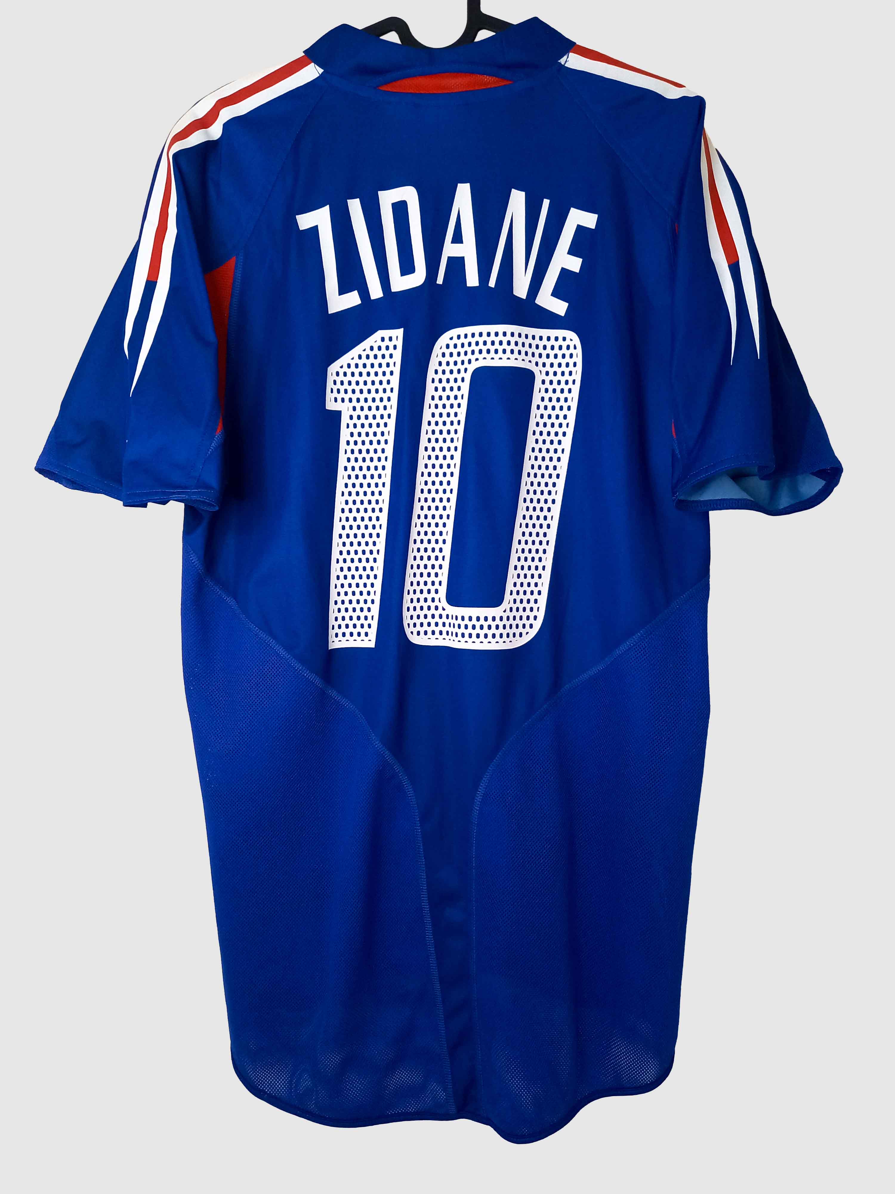 France 2004 Home Shirt Zidane Back 600222
