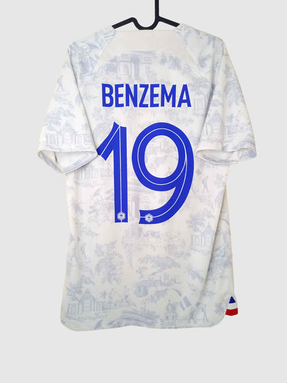 France 2022 Away Shirt Benzema Back DN0688-100