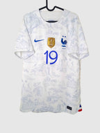 France 2022 Away Shirt Benzema Front DN0688-100
