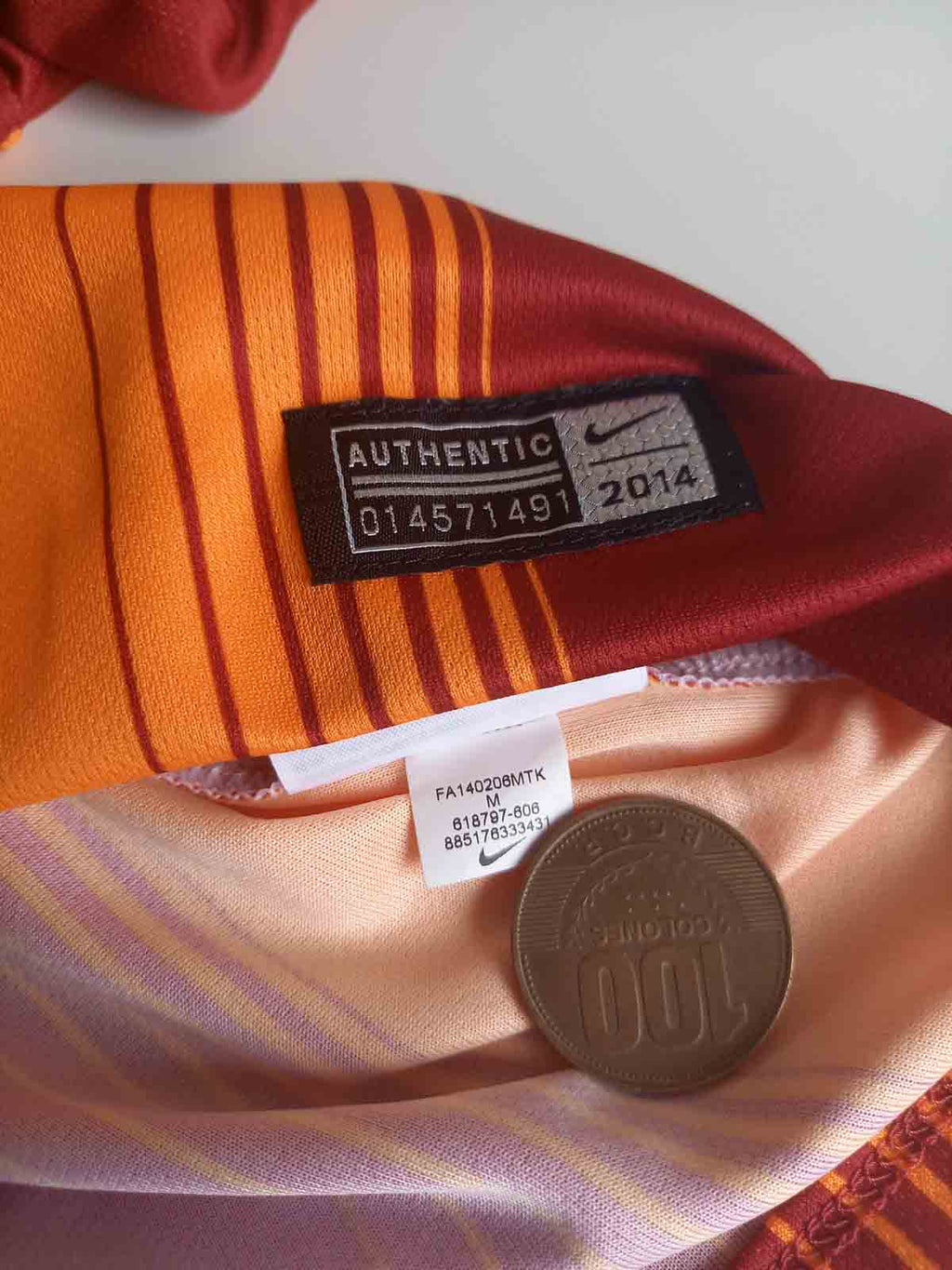 Galatasaray 2014/15 Home Shirt Tags 618797-606