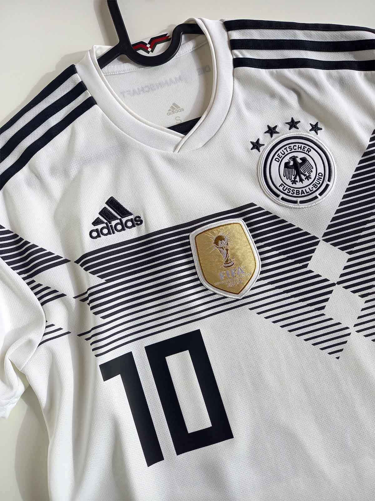 Germany 2018/19 Home Shirt Ozil BR7843 logos